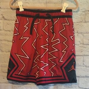 Jordan Red Zigzag Men's Dri-Fit Shorts Size L
